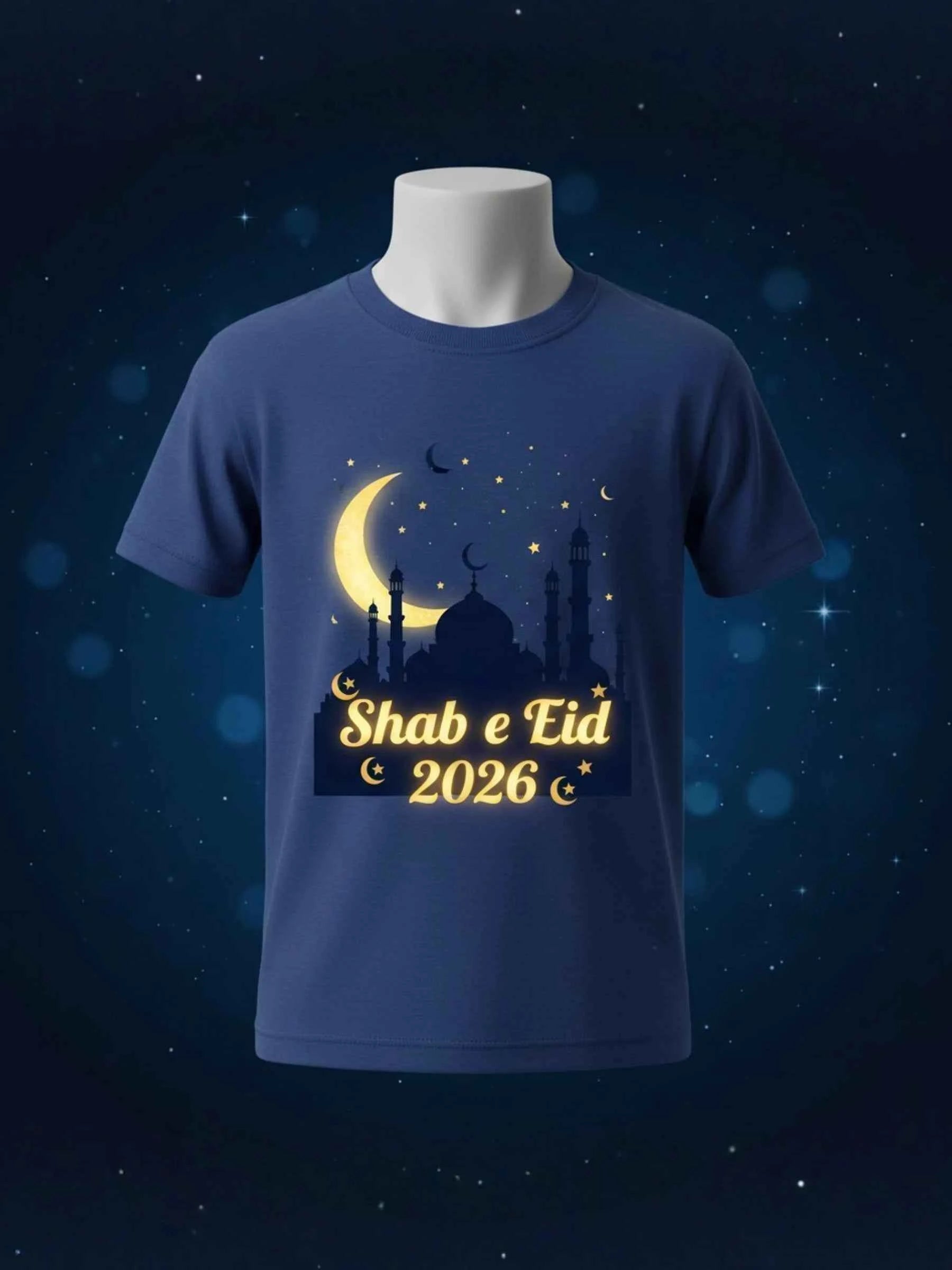 Shab e Eid 2026 T-Shirt - Navy Blue