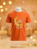 Eid ul Adha Moon Calligraphy T-Shirt - Orange