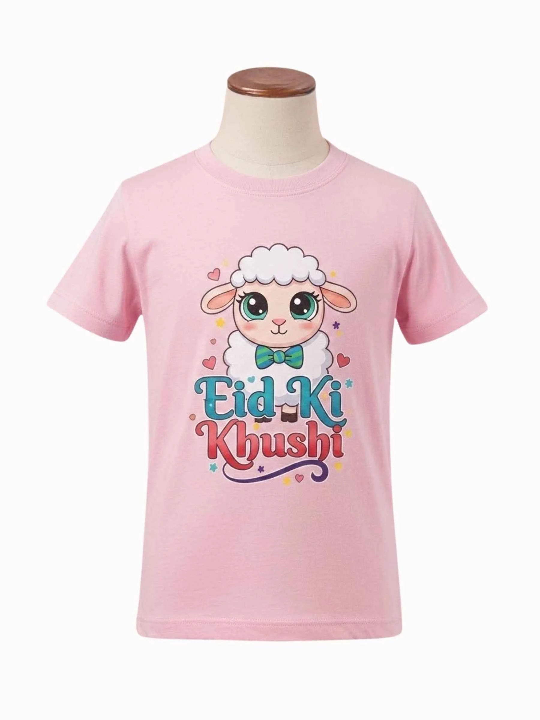 Eid Ki Khushi T-Shirt - Pink