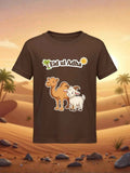 Eid Desert Animals T-Shirt - Brown