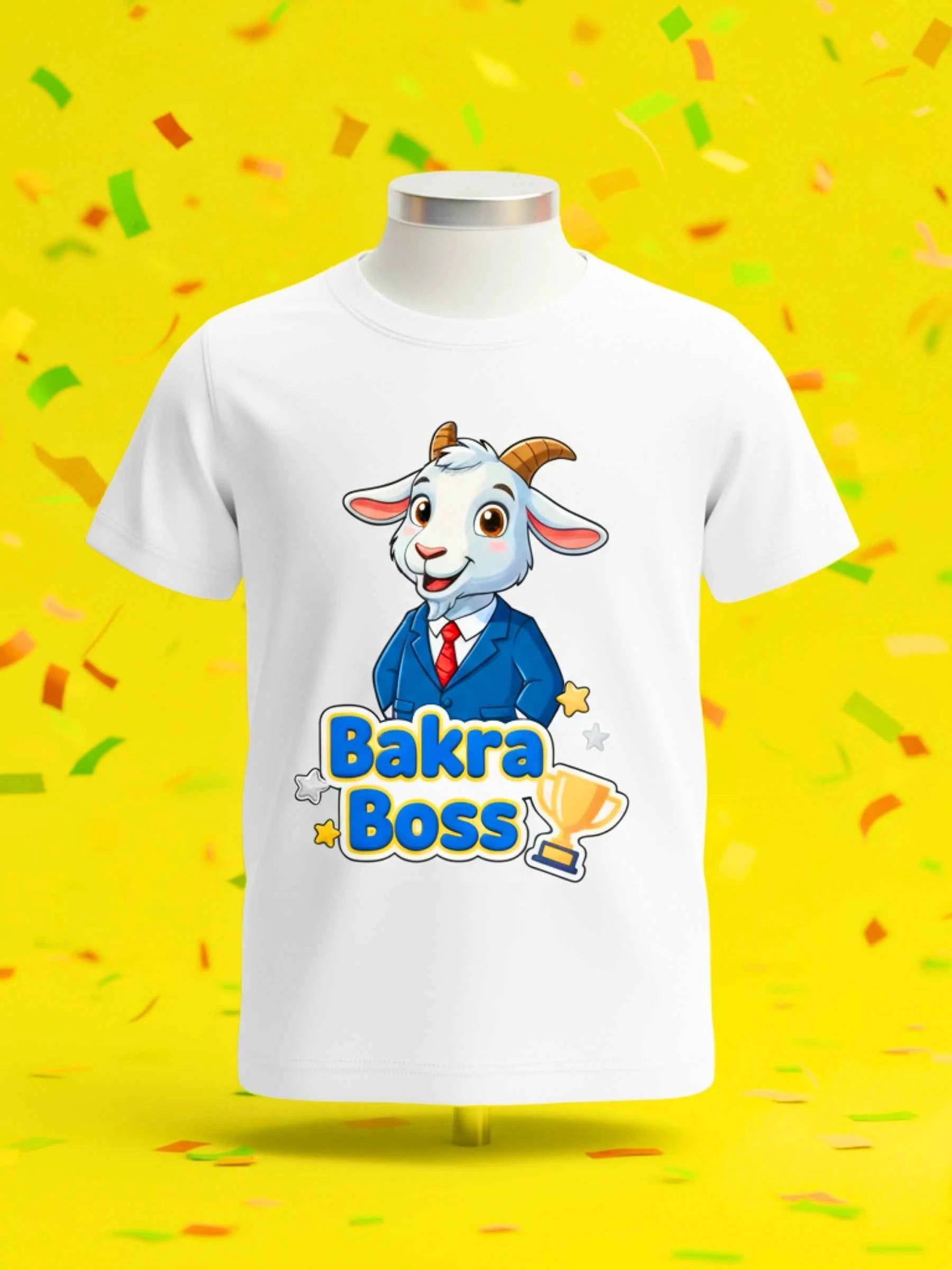 Bakra Boss Suited T-Shirt - White