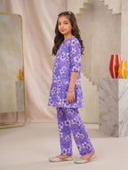 Floral Bloom Lavender 2-Piece Cotton Set