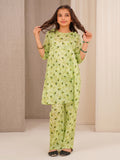 Floral Bloom Pistachio Green 2-Piece Cotton Set