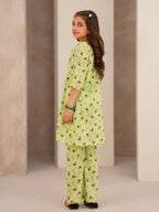 Floral Bloom Pistachio Green 2-Piece Cotton Set
