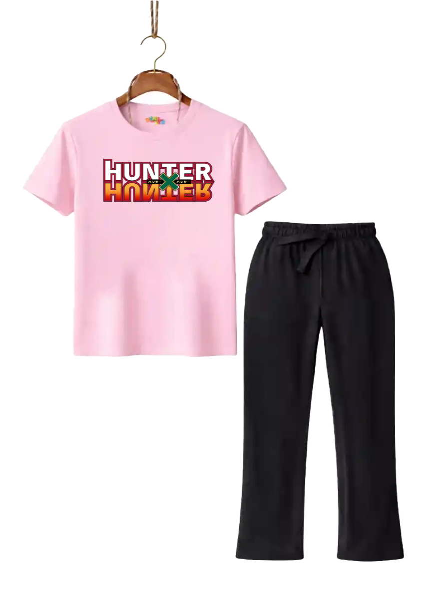 Hunter X Hunter Logo Graphic T-Shirt & Trouser Set