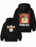 Boys Roblox Headphone Graphic Hoodie – Black | MiniKidi