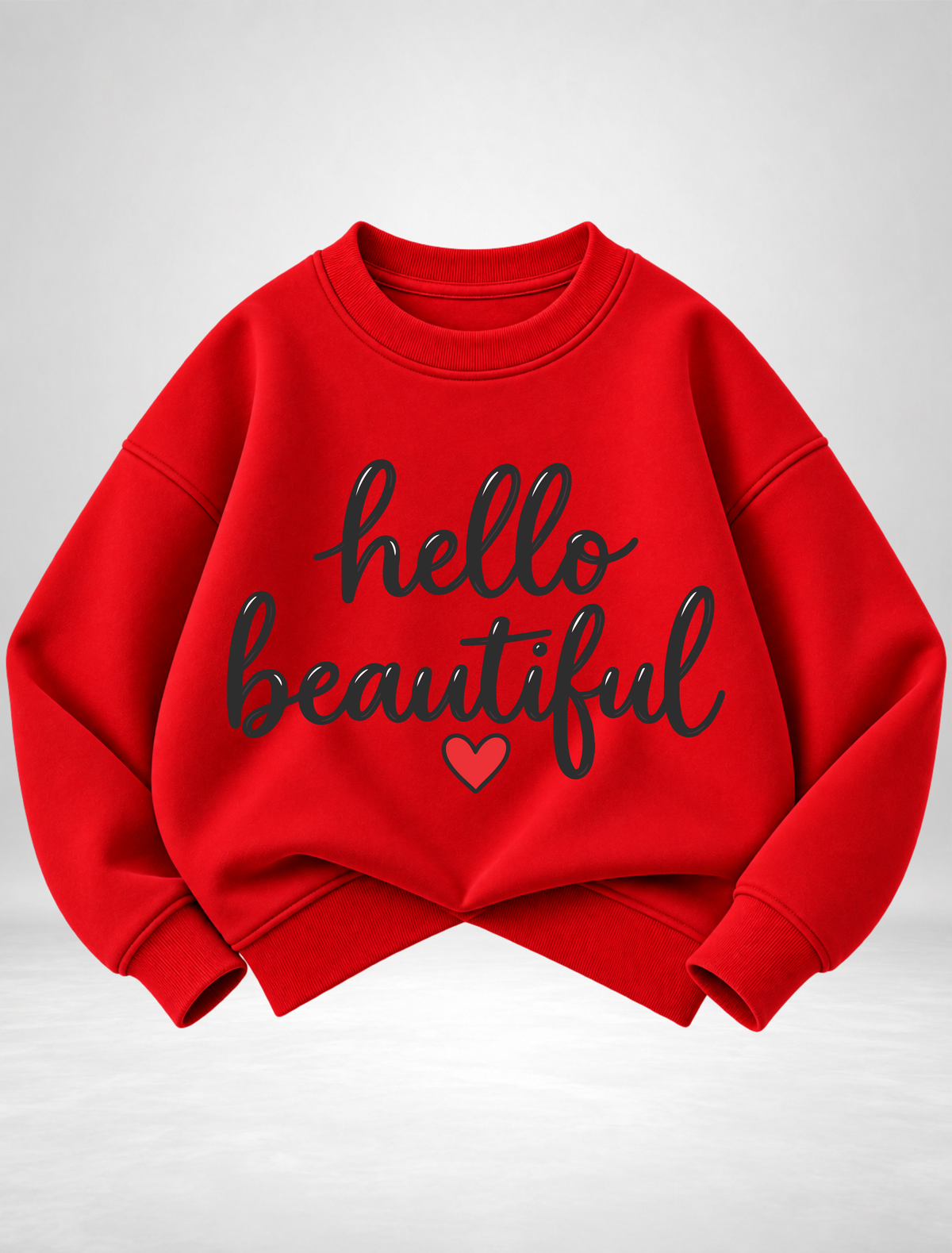 Hello Beautiful Graphic Sweatshirt