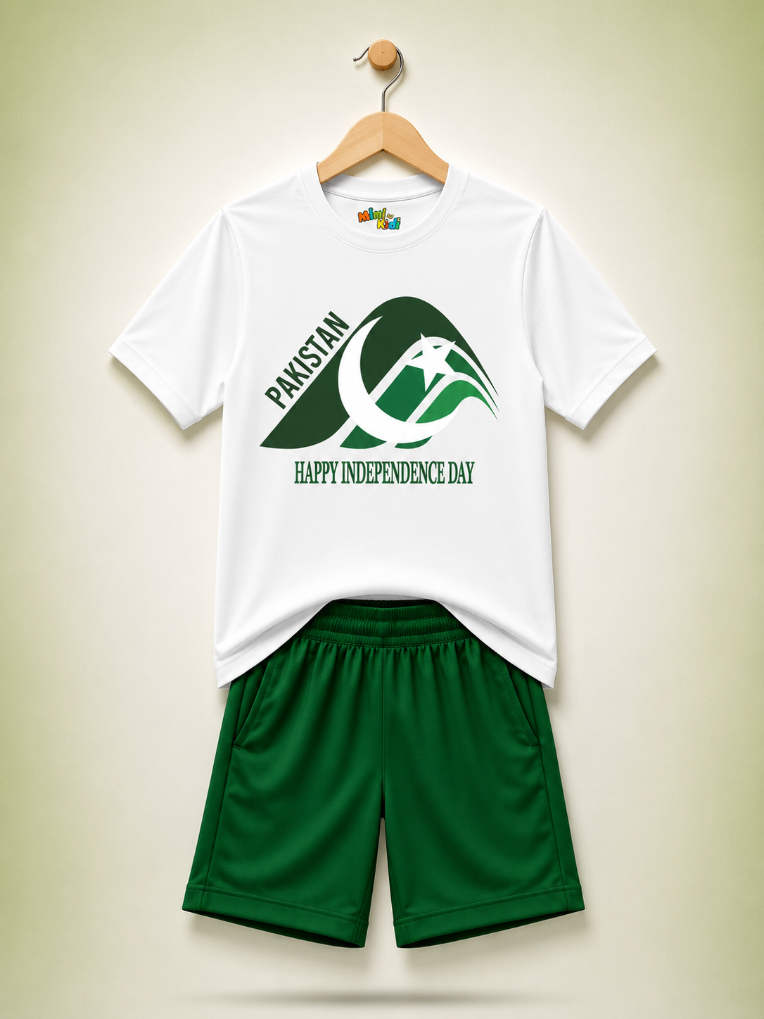 Pakistan Independence Day T-Shirt & Shorts Set