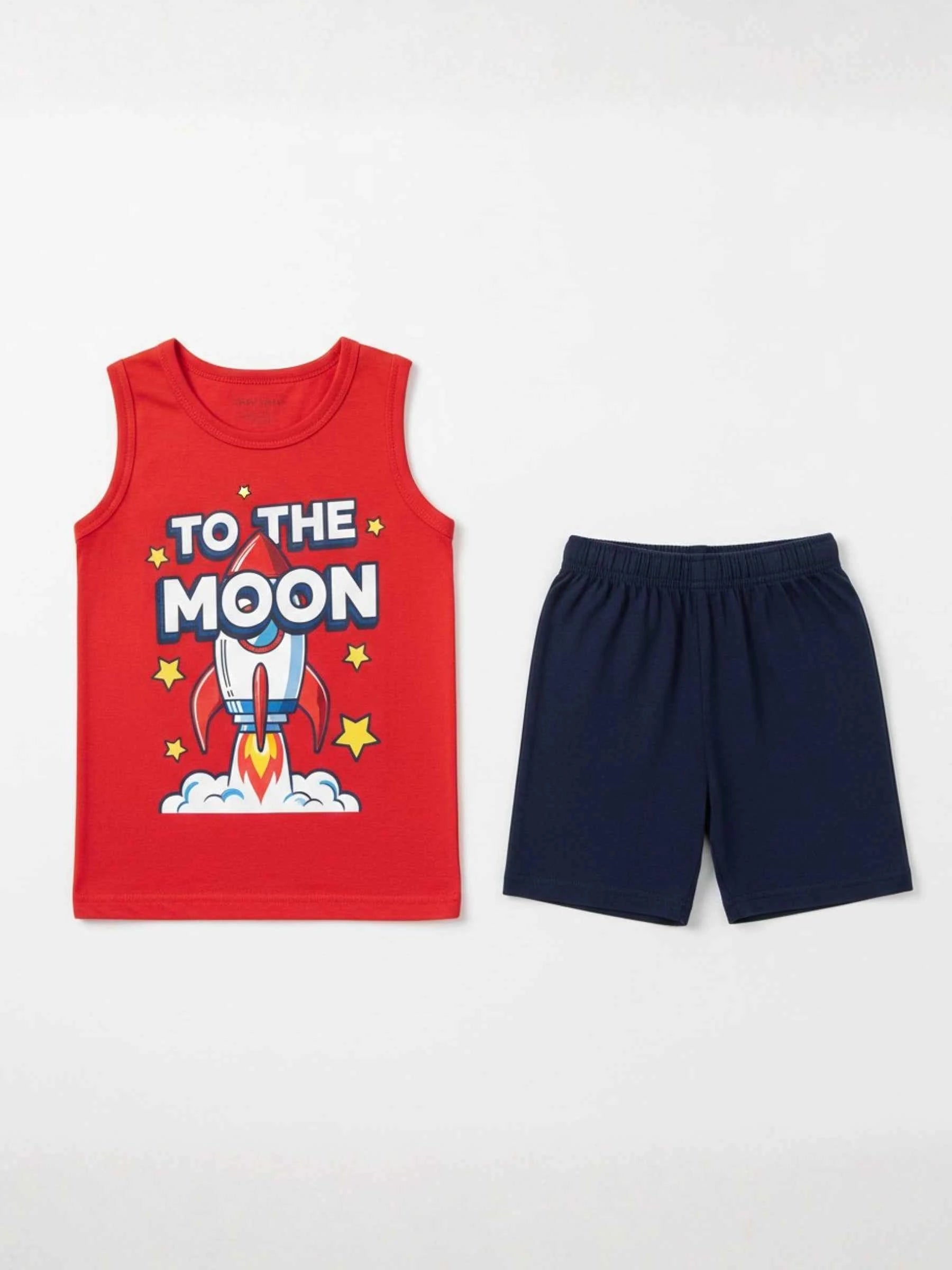Rocket Launch Sando & Shorts Set