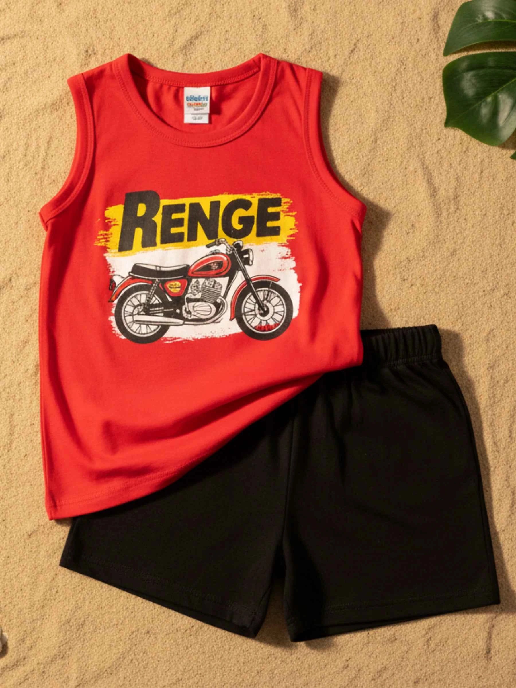 Renge Motor Sando & Shorts Set