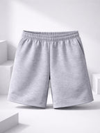Cotton Jersey Shorts - Heather Grey