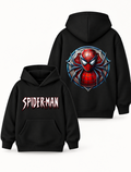 Boys Spider-Man Emblem Graphic Hoodie – Black | MiniKidi