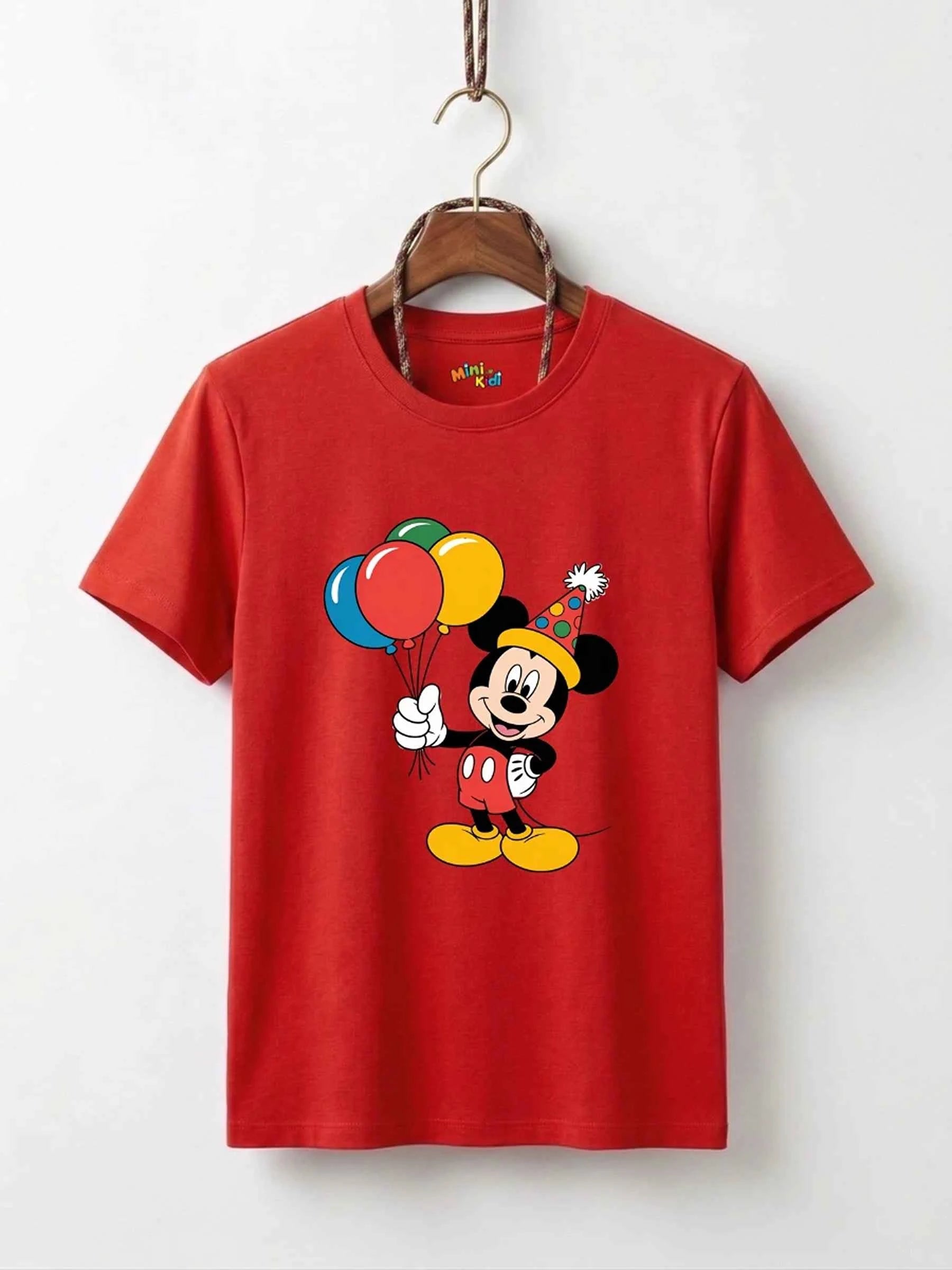 Mickey Mouse Birthday Cotton T-Shirt