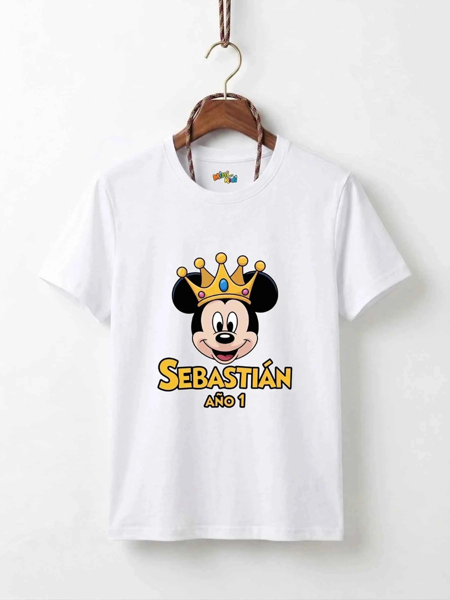 Mickey Mouse Crown Cotton T-Shirt