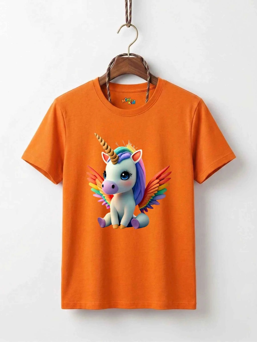 Girls Unicorn Pegasus Cotton T-Shirt