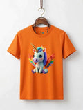 Girls Unicorn Pegasus Cotton T-Shirt
