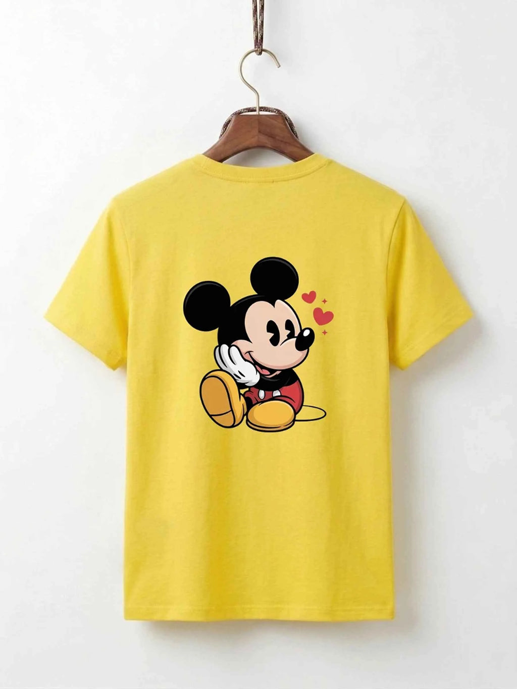 Mickey Mouse Flower & Love Cotton T-Shirt