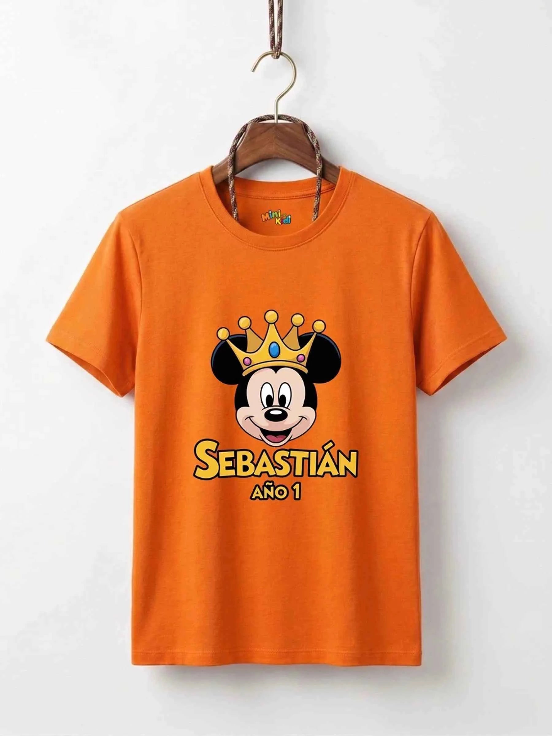 Mickey Mouse Crown Cotton T-Shirt
