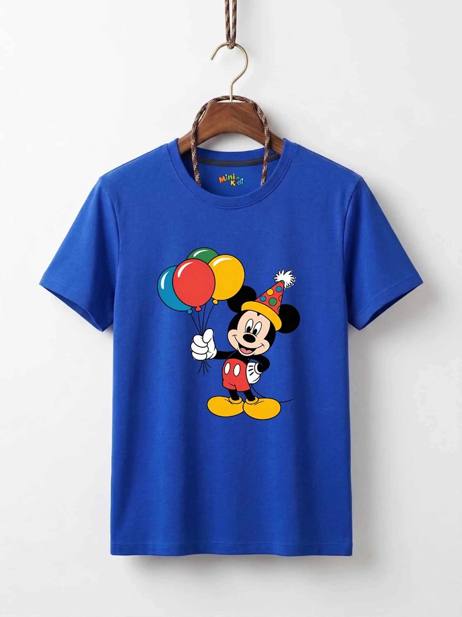 Mickey Mouse Birthday Cotton T-Shirt