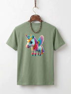 Girls Unicorn Pegasus Cotton T-Shirt