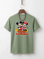 Mickey Minnie Hug Cotton T-Shirt