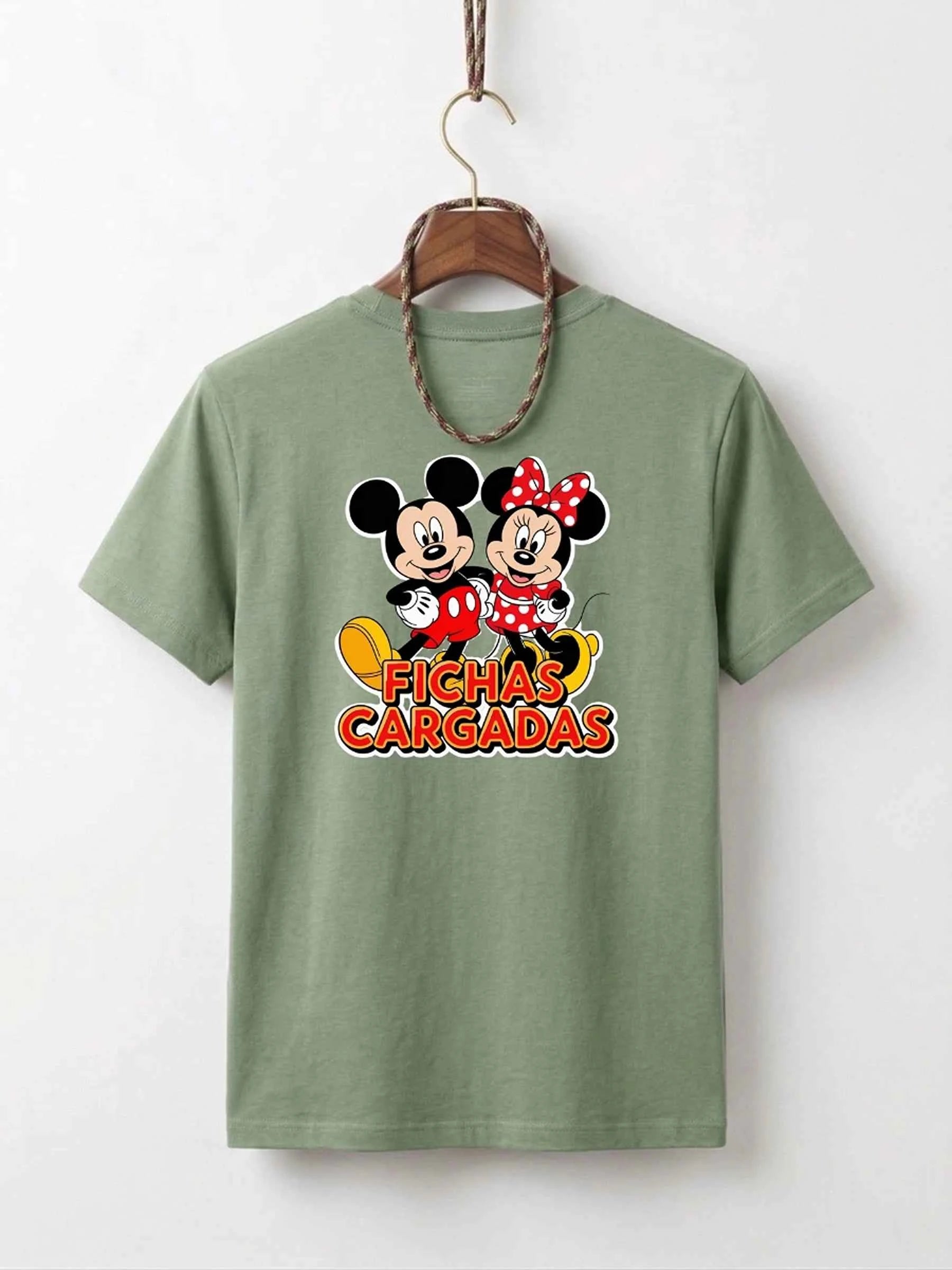 Mickey Minnie Hug Cotton T-Shirt