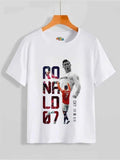 Ronaldo CR7 White Cotton T-Shirt