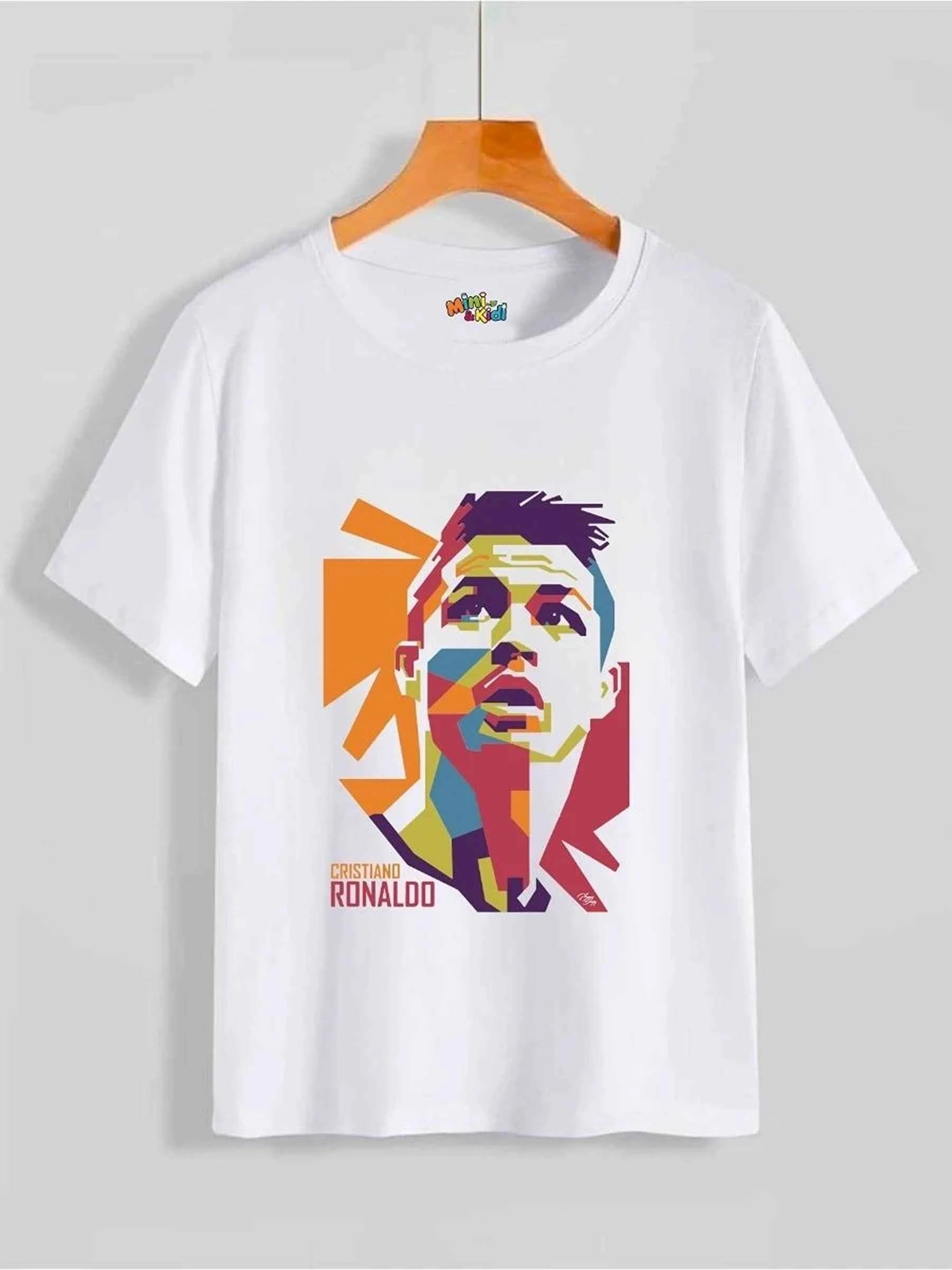 Cristiano Ronaldo Pop Art Cotton T-Shirt