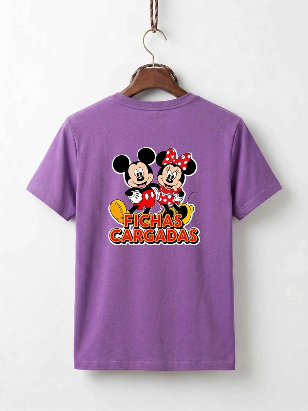 Mickey & Minnie "Fichas Cargadas" Cotton T-Shirt
