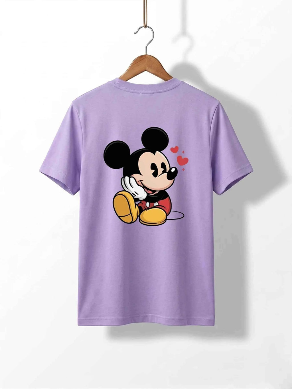 Mickey Mouse Flower Cotton T-Shirt