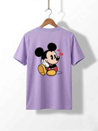 Mickey Mouse Flower Cotton T-Shirt