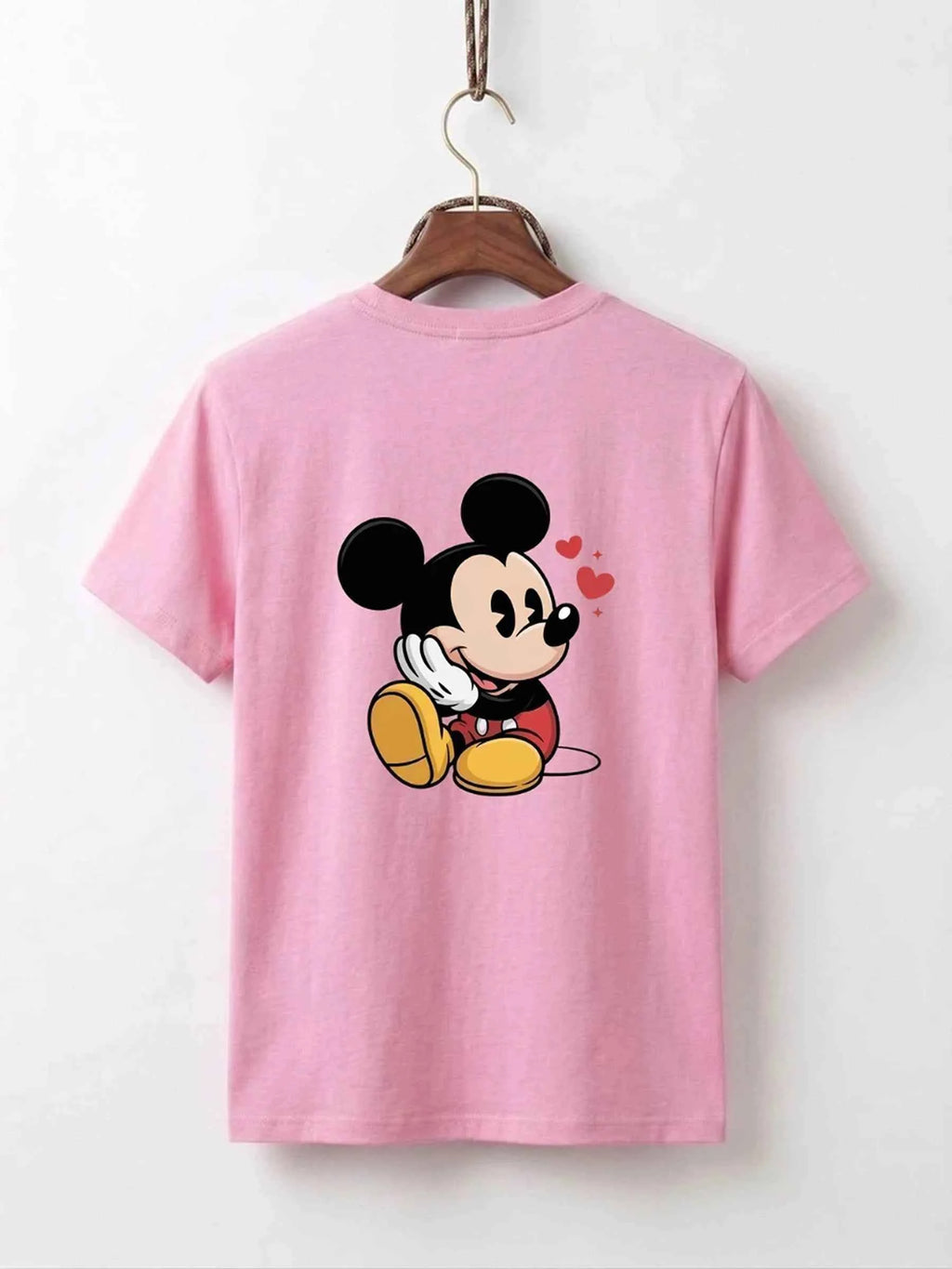 Mickey Mouse Flower Cotton T-Shirt