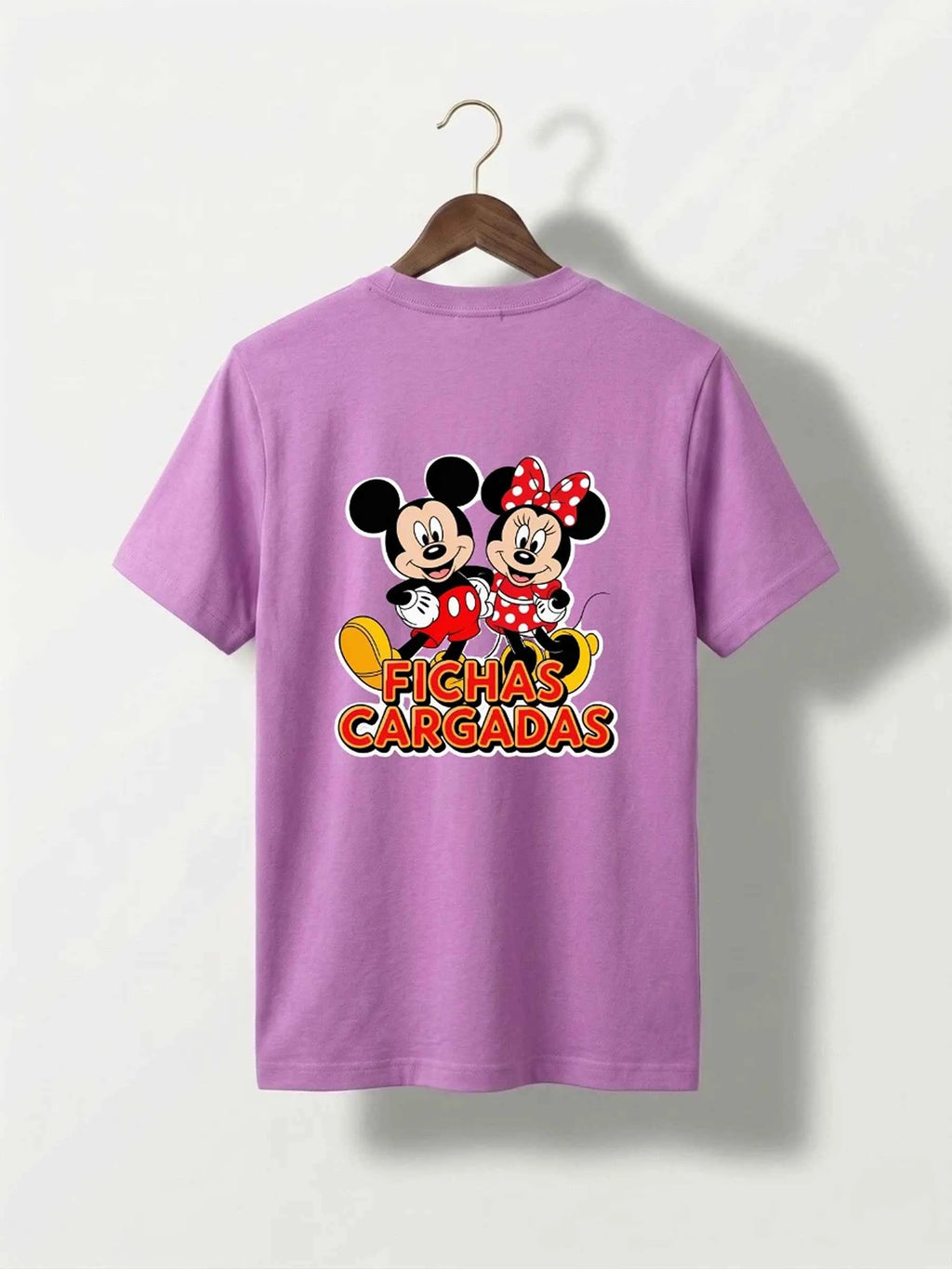 Mickey Minnie Hug Cotton T-Shirt