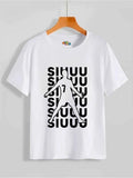 Ronaldo Siuuu White Cotton T-Shirt