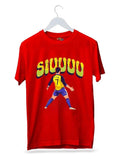 Ronaldo Siuuuu Football Cotton T-Shirt