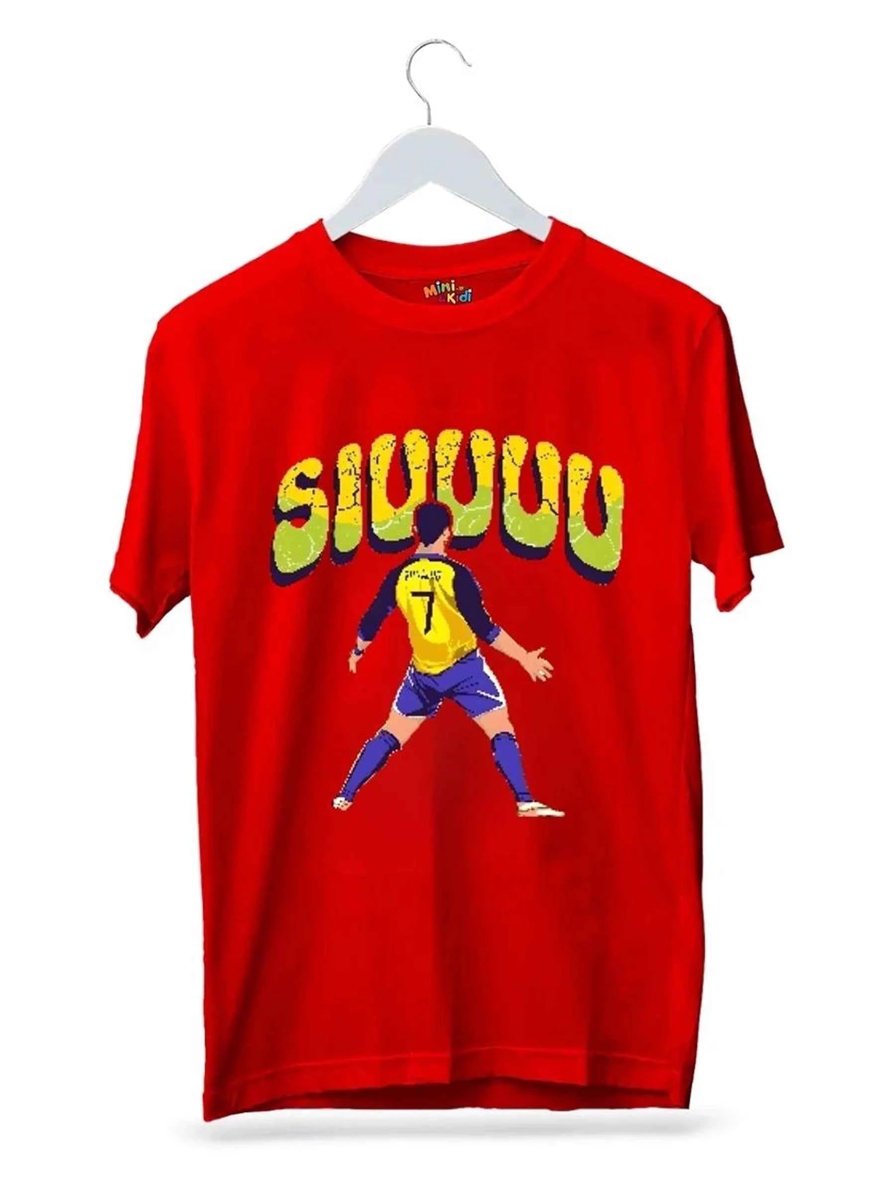 Ronaldo Siuuuu Football Cotton T-Shirt