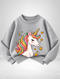 Girls Dreamy Unicorn Graphic Sweatshirt